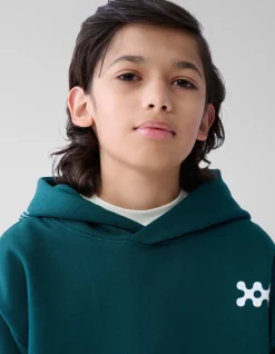 Basis Artwork Hoodie Donkergroen