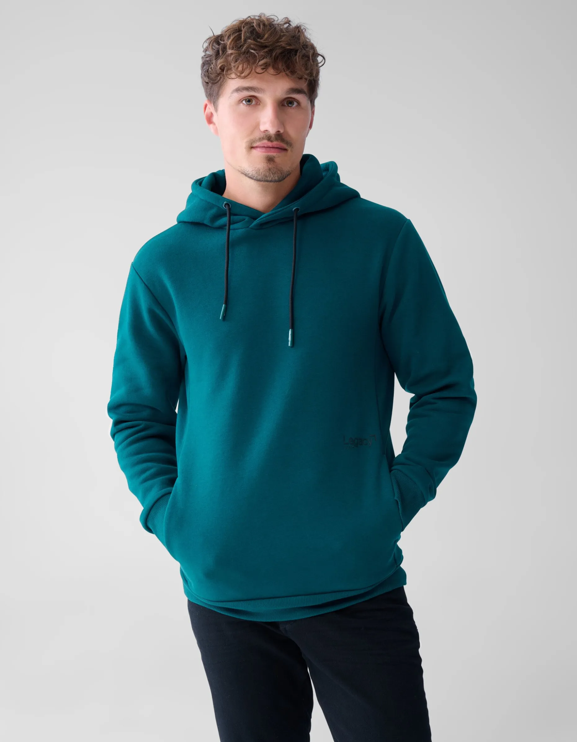 Basis Hoodie Donkergroen