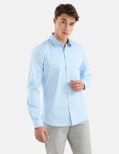 Basis Overhemd Lichtblauw