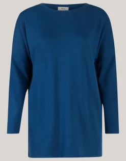 Basis Oversized Top Donkerblauw