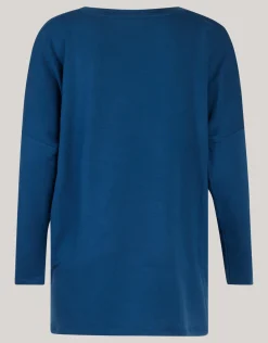 Basis Oversized Top Donkerblauw