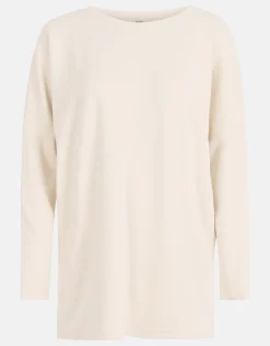 Basis Oversized Top Gebroken Wit