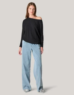 Basis Oversized Top Zwart