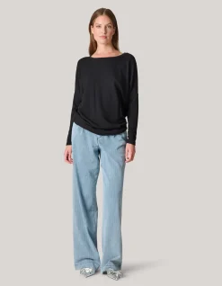 Basis Oversized Top Zwart