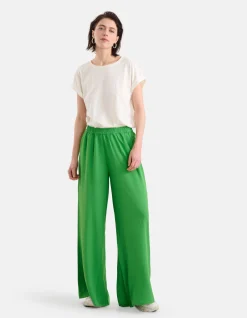 Basis Turn Up Sleeve T-shirt Gebroken Wit