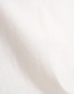 Basis Turn Up Sleeve T-shirt Gebroken Wit