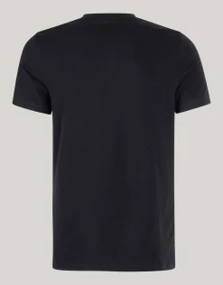 Basis V-hals T-shirt Zwart