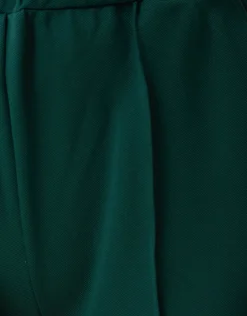 Basis Wide Leg Broek Donkergroen