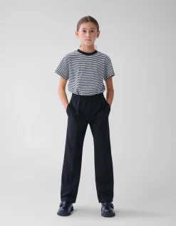 Basis Wide Leg Broek Zwart