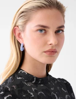 Beaded Oorbellen Blauw