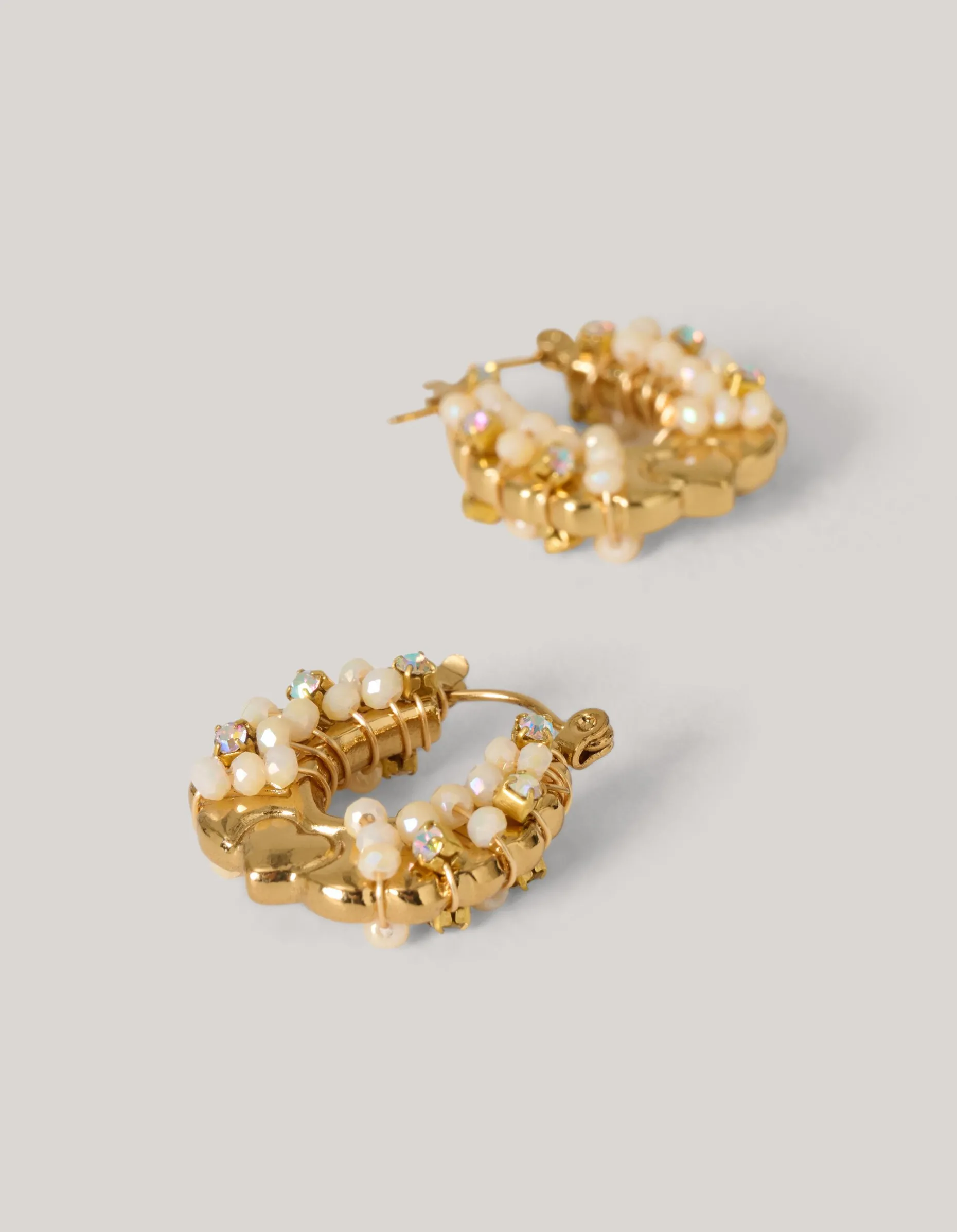 Beaded Oorbellen Goud