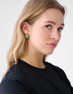 Beaded Oorbellen Groen