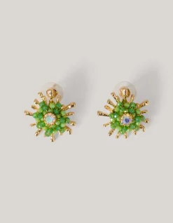 Beaded Oorbellen Groen