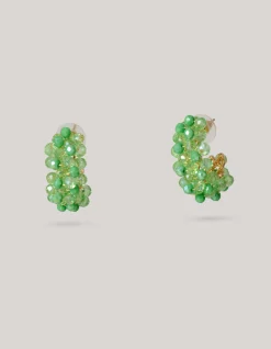 Beaded Oorbellen Groen