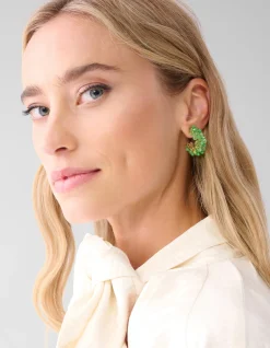 Beaded Oorbellen Groen