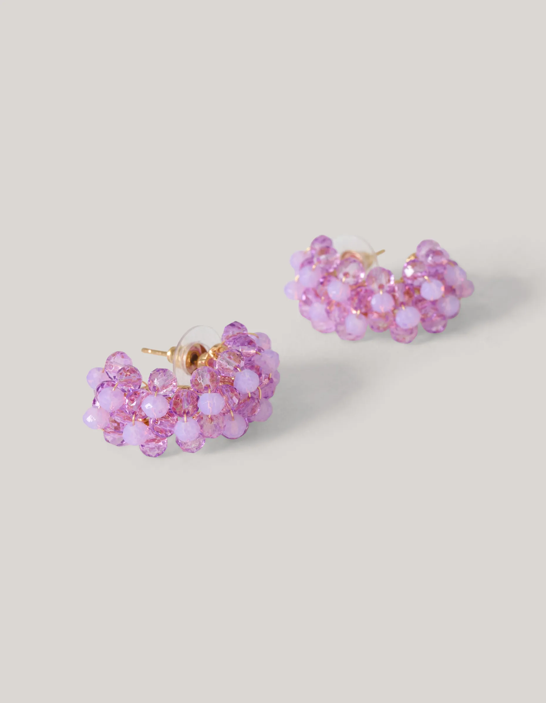 Beaded Oorbellen Paars