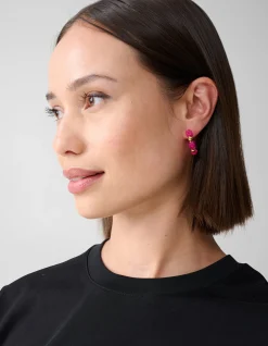 Beaded Oorbellen Roze