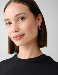 Beaded Oorbellen Roze