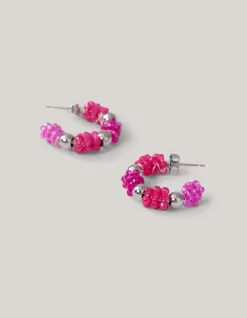 Beaded Oorbellen Roze