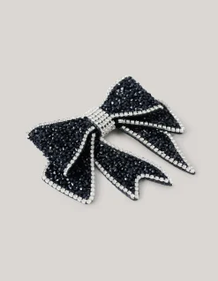 Beaded Strik Broche Zwart