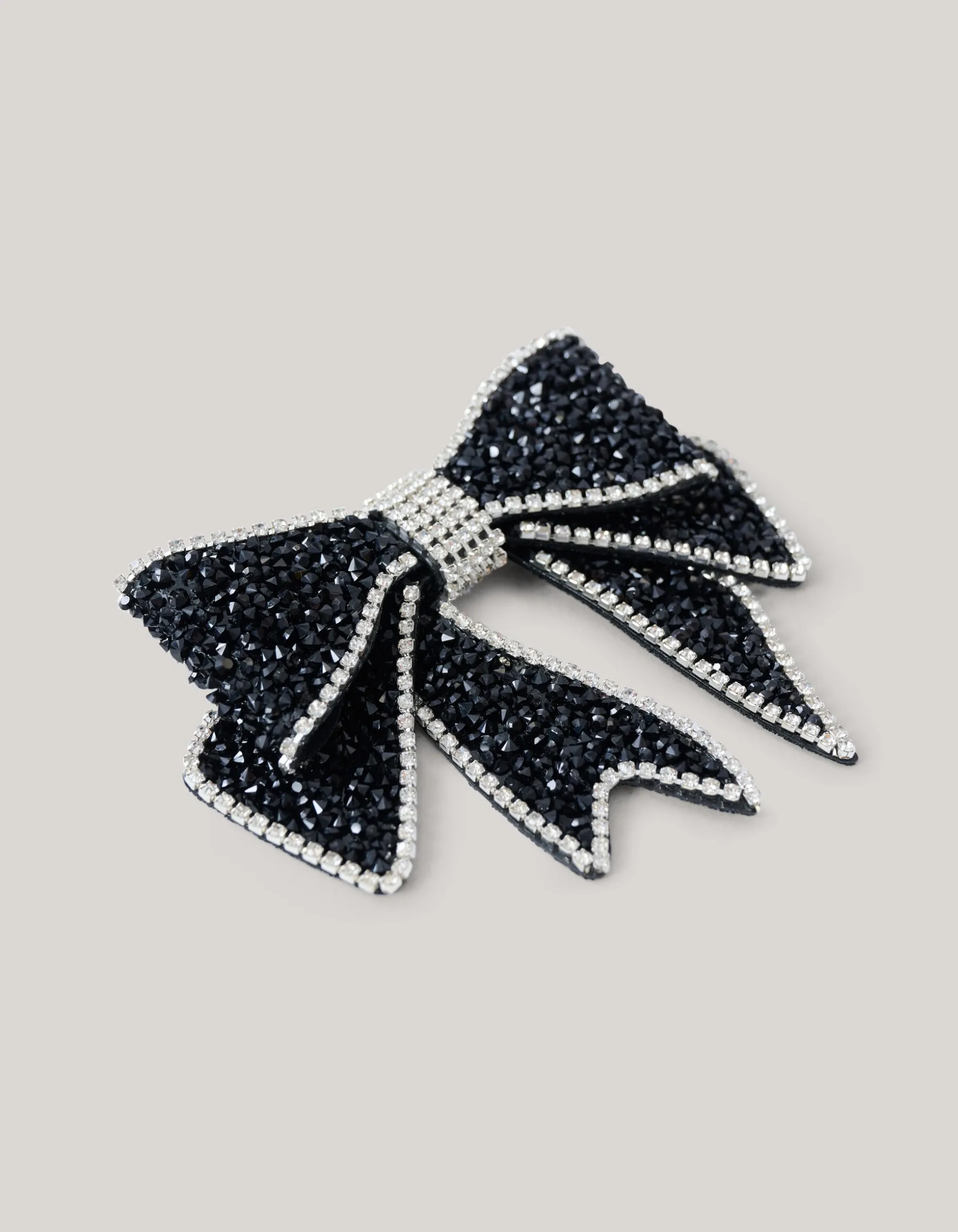 Beaded Strik Broche Zwart