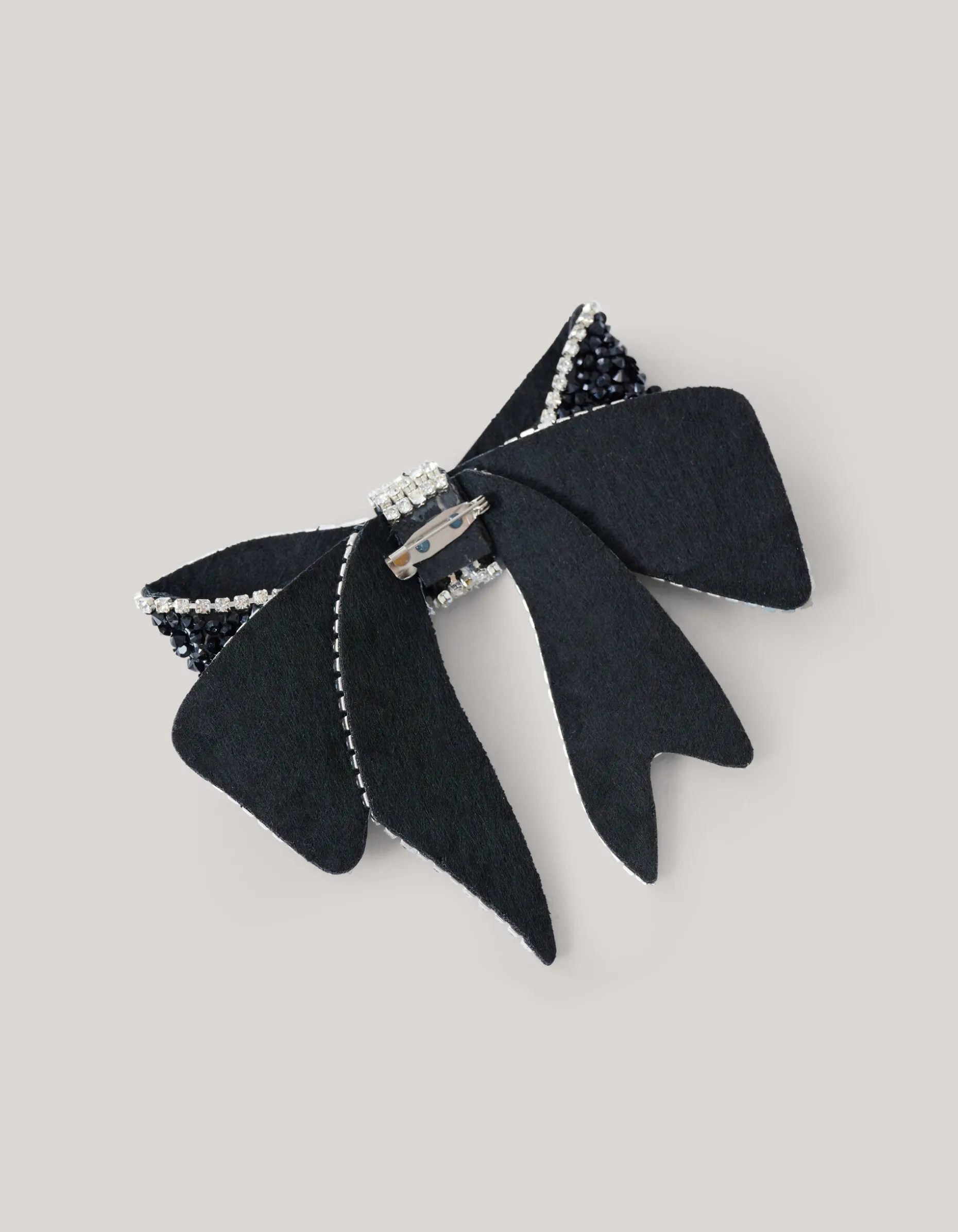 Beaded Strik Broche Zwart