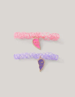 BFF Choker Set Roze/Paars