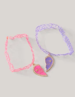BFF Choker Set Roze/Paars