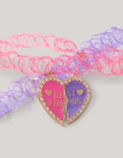 BFF Choker Set Roze/Paars