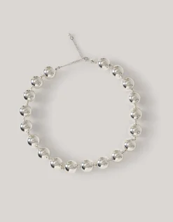 Big Beads Ketting Zilver