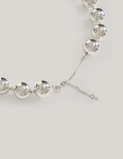 Big Beads Ketting Zilver