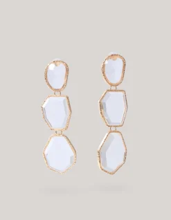 Big Stone Oorbellen Zilver