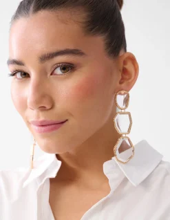 Big Stone Oorbellen Zilver