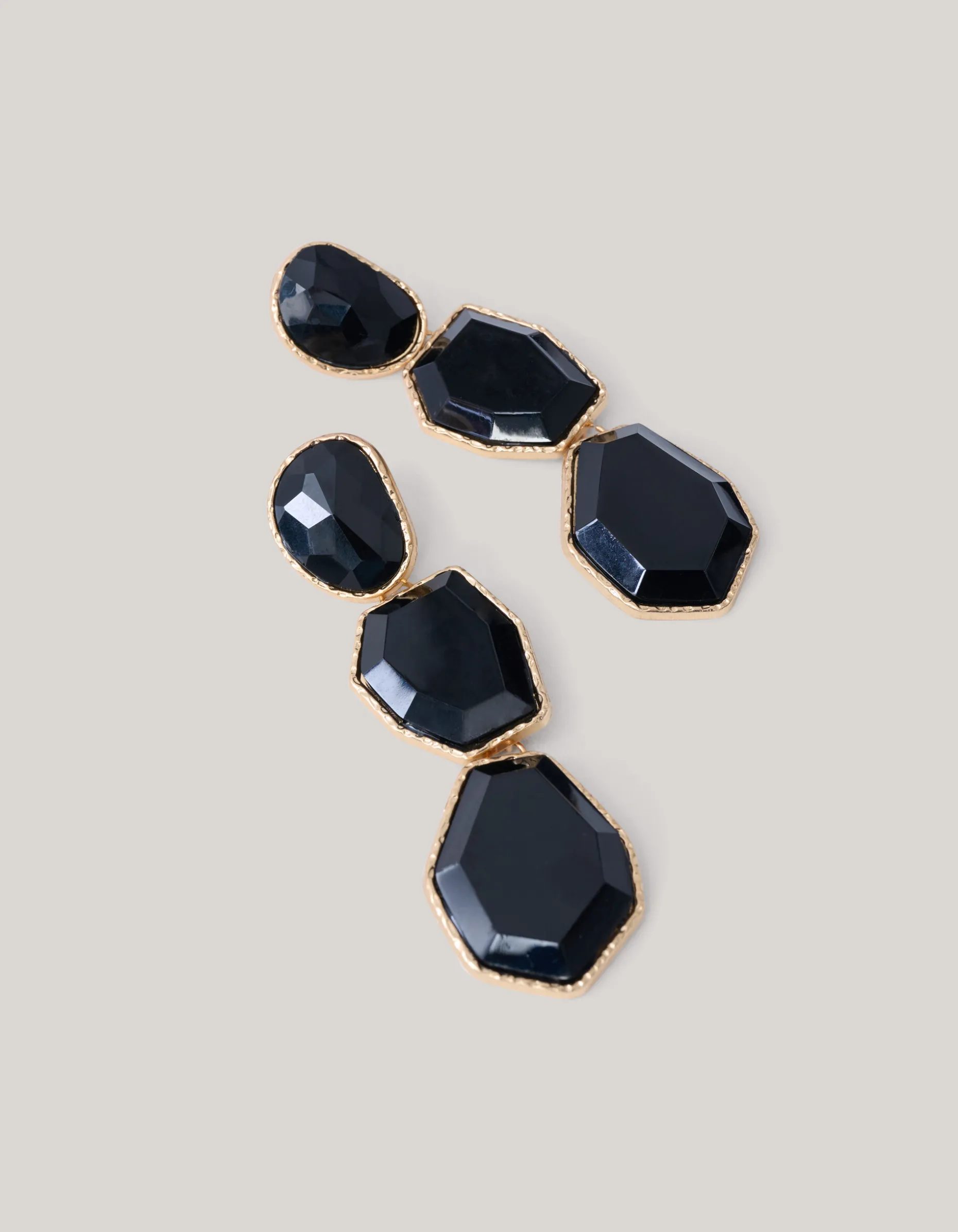 Big Stone Oorbellen Zwart