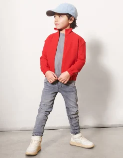 Biker Skinny Jeans Blauw/Grijs