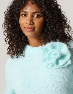 Bloem Trui Lichtblauw