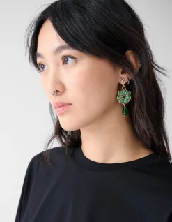 Boho Flower Oorbellen Groen