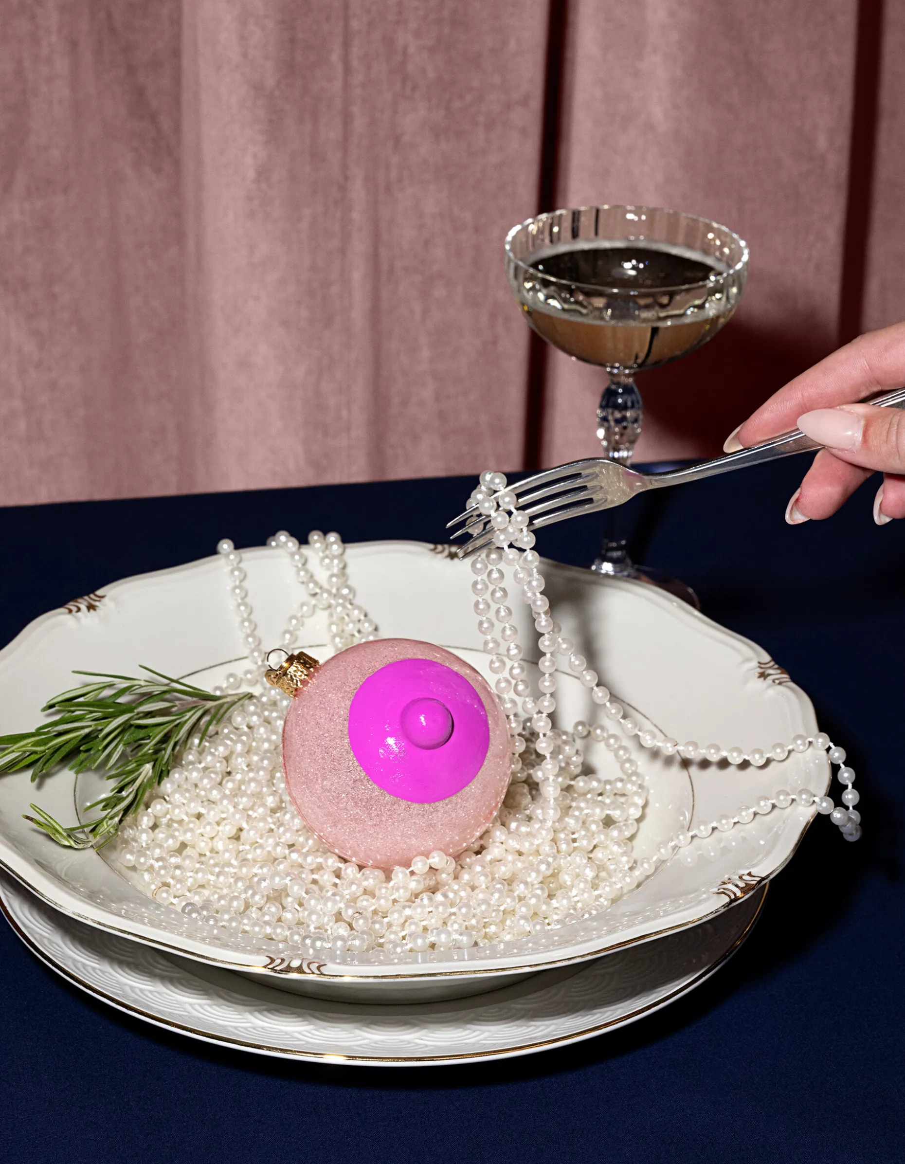 Boob Kerstbal Roze By Fred