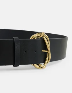 Braided Buckle Riem Zwart