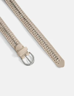 Braided Chain Riem Gebroken Wit