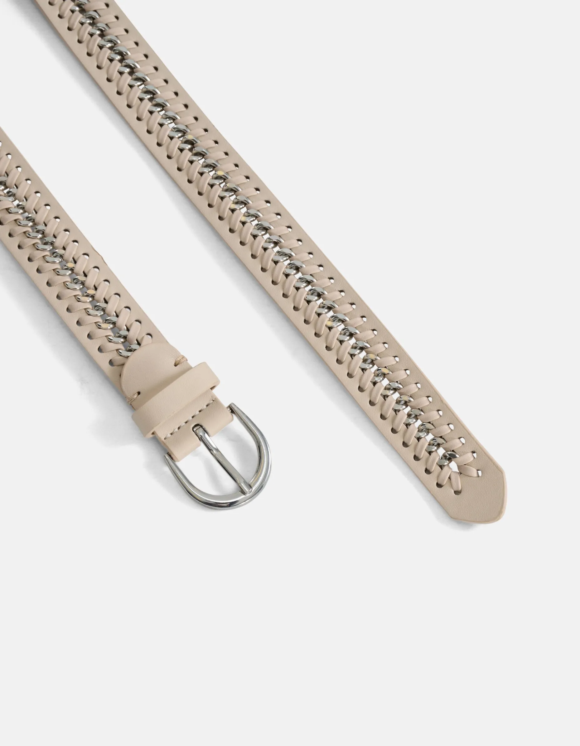 Braided Chain Riem Gebroken Wit