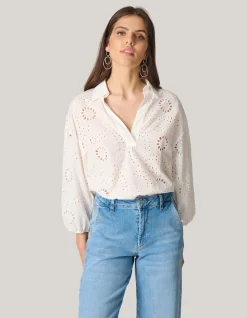 Broderie Blouse Wit
