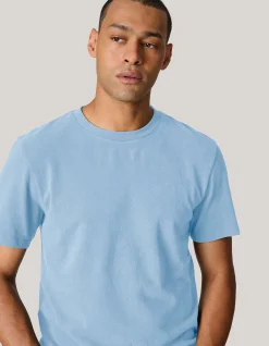 Brushed T-shirt Lichtblauw