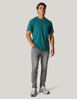 Brushed T-shirt Turquoise