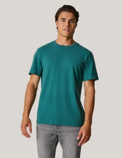 Brushed T-shirt Turquoise