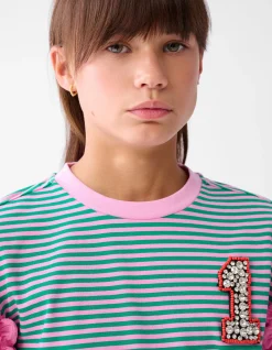 Bubble Gestreepte Longsleeve Roze