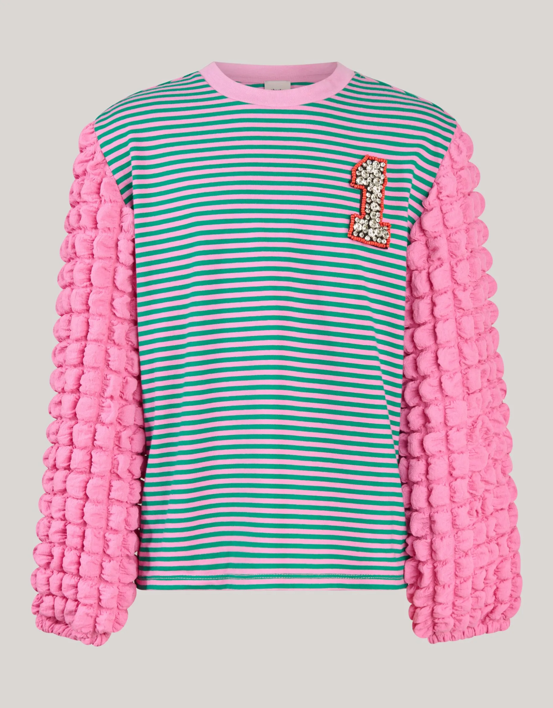 Bubble Gestreepte Longsleeve Roze