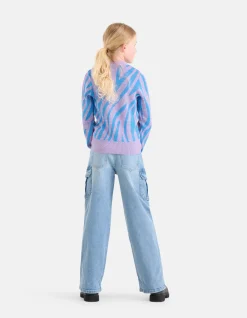 Cargo Denim Jeans Mediumstone