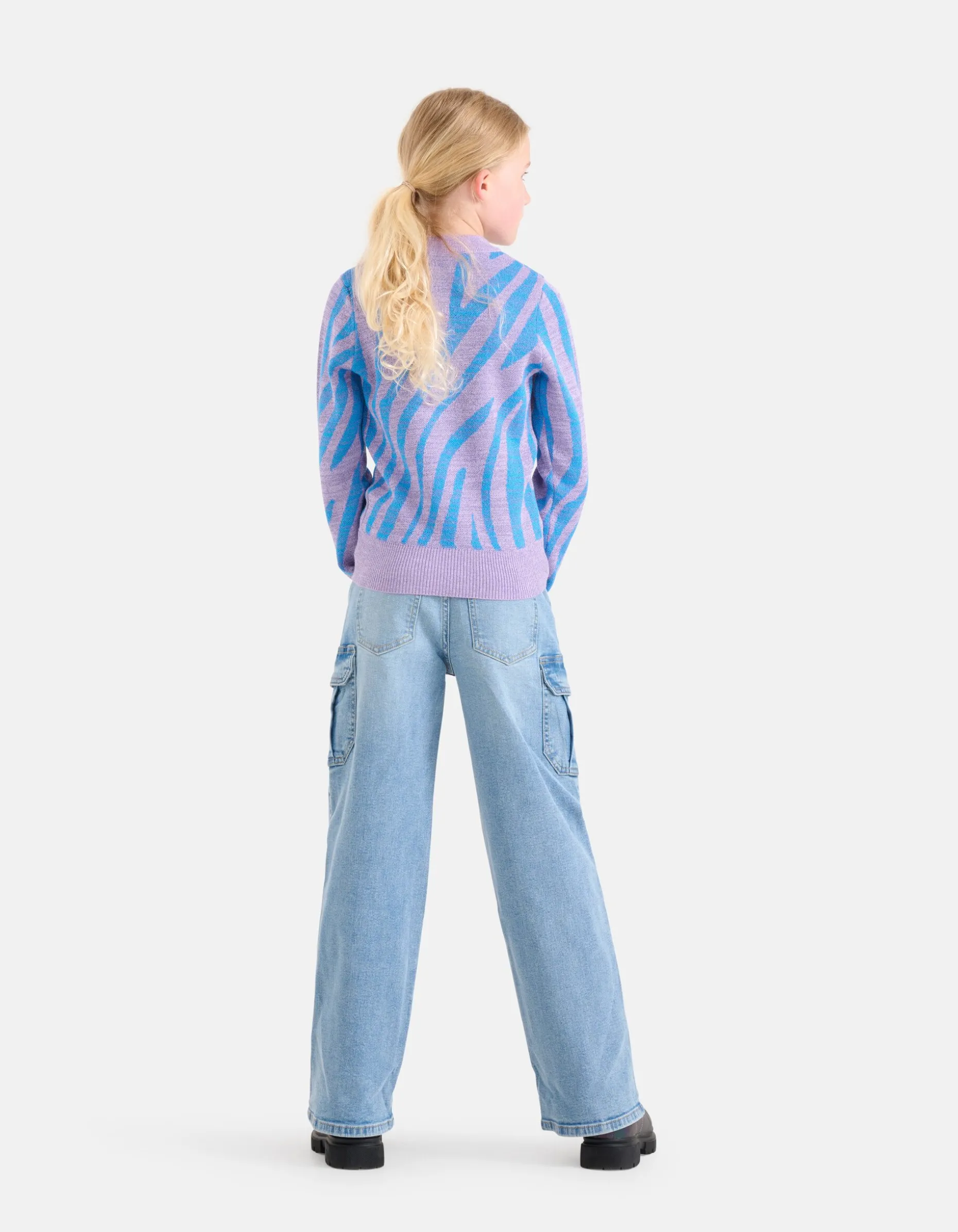 Cargo Denim Jeans Mediumstone