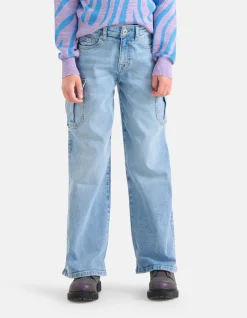 Cargo Denim Jeans Mediumstone